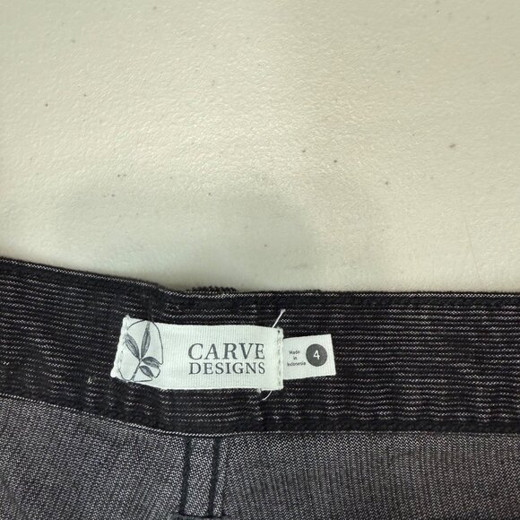 Carve Designs Oahu Corduroy Organic Cotton Stretch Cut Off Shorts Womens size 4 - Picture 2 of 8